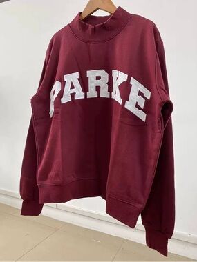 Parke Maroon Crewneck Sweatshirt for Women